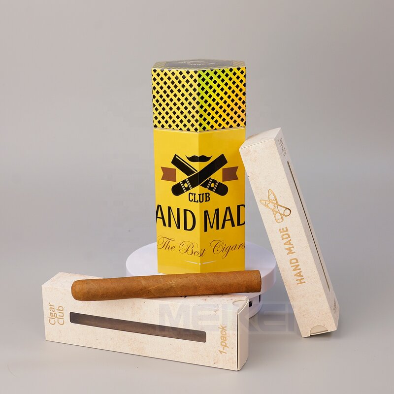 Cigar Magnetic Box - Luxury Cardboard Custom Logo 3D Gold Foil Wholesale Packaging