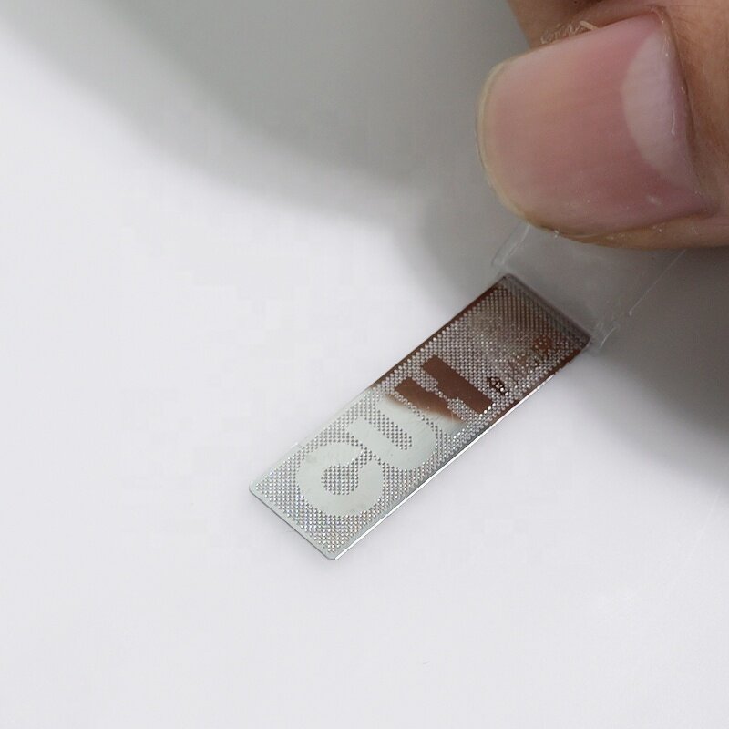 Nickel Decal Label - Luxury Thin Metallic 3D Custom Silver Gold Adhesive Transfer