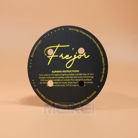 Gold Foil Warning Labels - Dust Covers Oil/Water Proof Paper Candle Warning Sticker