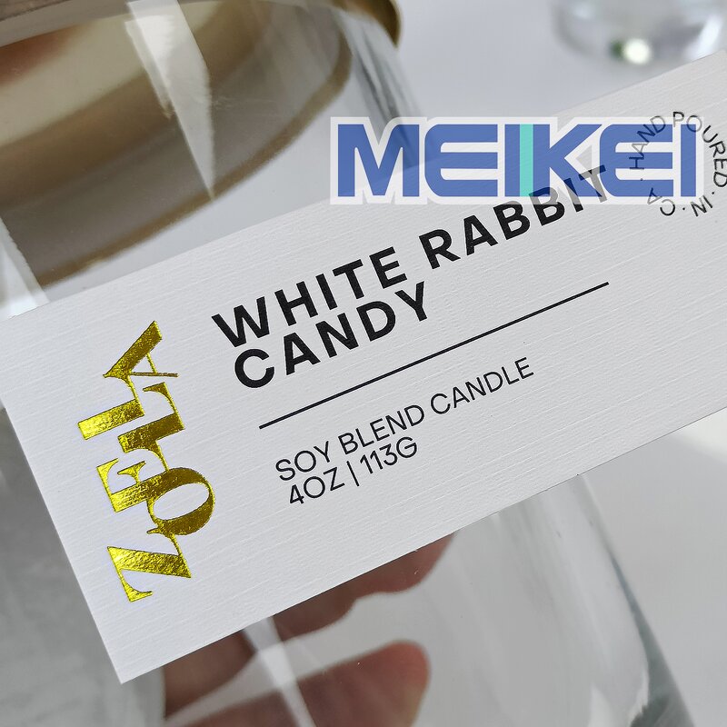 Perfume Bottle Sticker - Luxury Printer Custom Logo Textured Paper Perfume Label