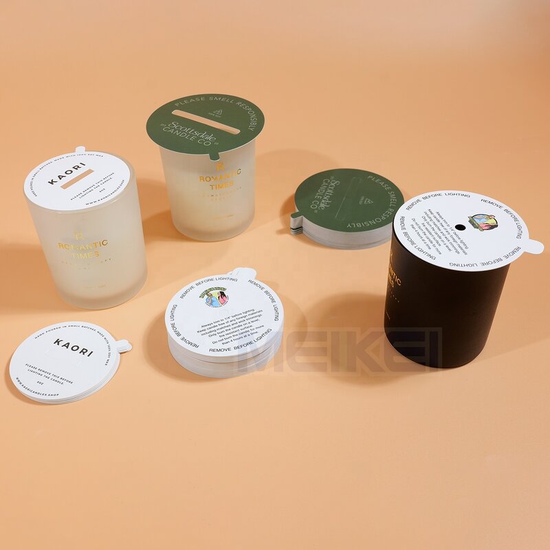 Candle Warning Labels - Luxury Gold Dust Covers Oil/Water Proof Matte Foil for Candles