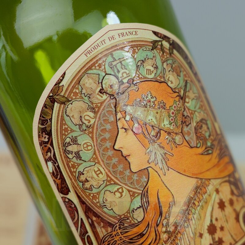 Wine Liquor Labels - Luxury 3D Spot UV Invisible Ink Gold Embossed Custom Logo Bottle