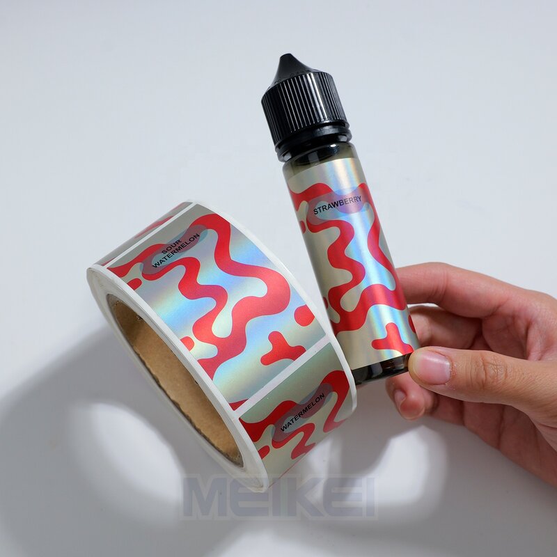 Smoking Oil Labels - Oil Proof Soft Touch Velvet Lamination Personalized Design Bottle