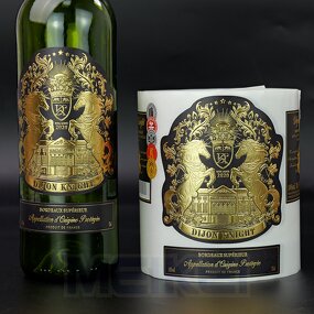 Gold Liquor Labels - Hot Sale Multi Layer Anti-ice Bucket 3D Gold Moisture Proof Bottle