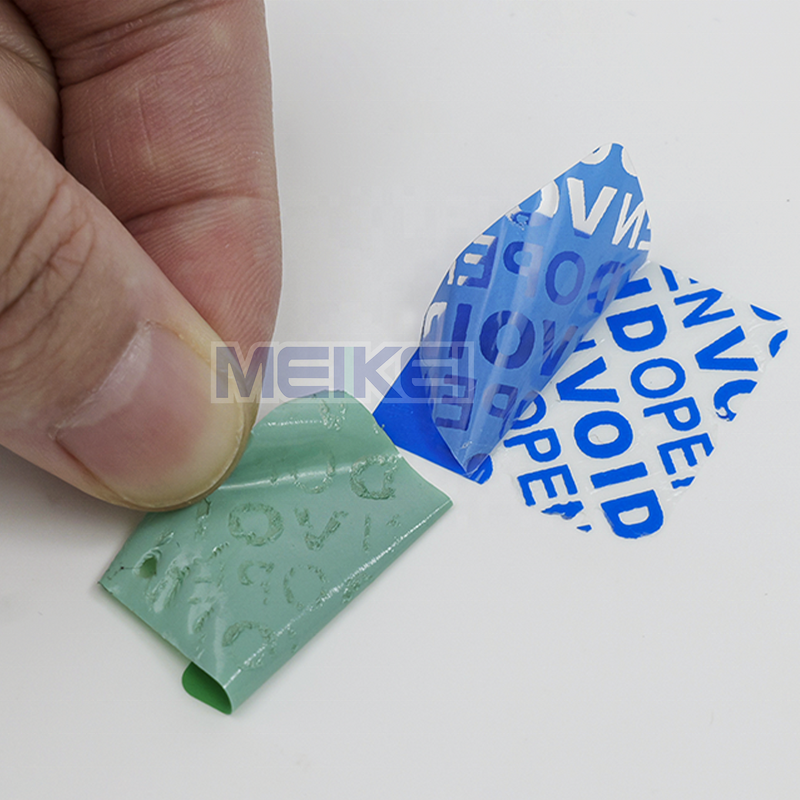 Void Sticker - Custom Logo Half Non-transfer Warranty Waterproof Silver Security Seal