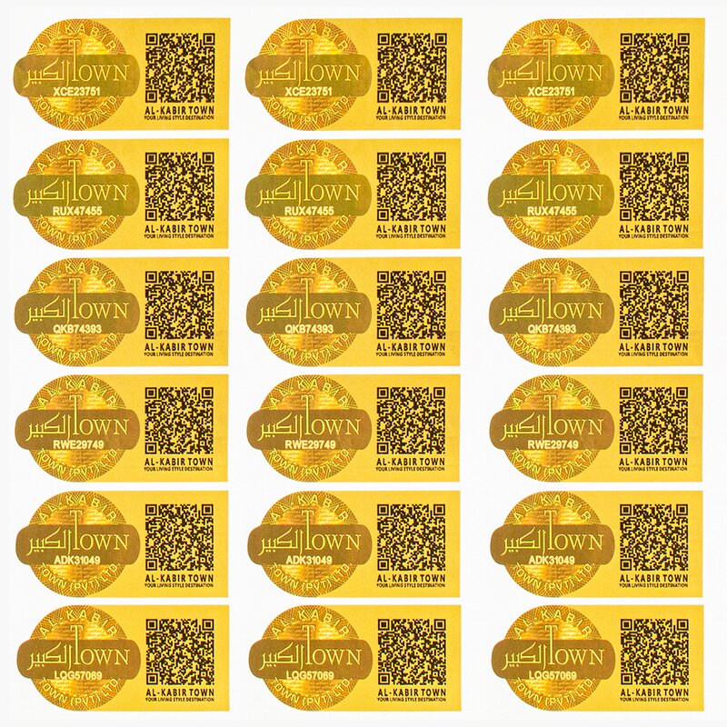 Anti-Fake QR Sticker - Custom Hologram Void if Tampered Security Seal Warranty