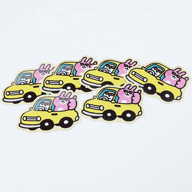 Custom Die Cut Stickers - Waterproof Personalised PVC Vinyl Cartoon Kiss Die Cut