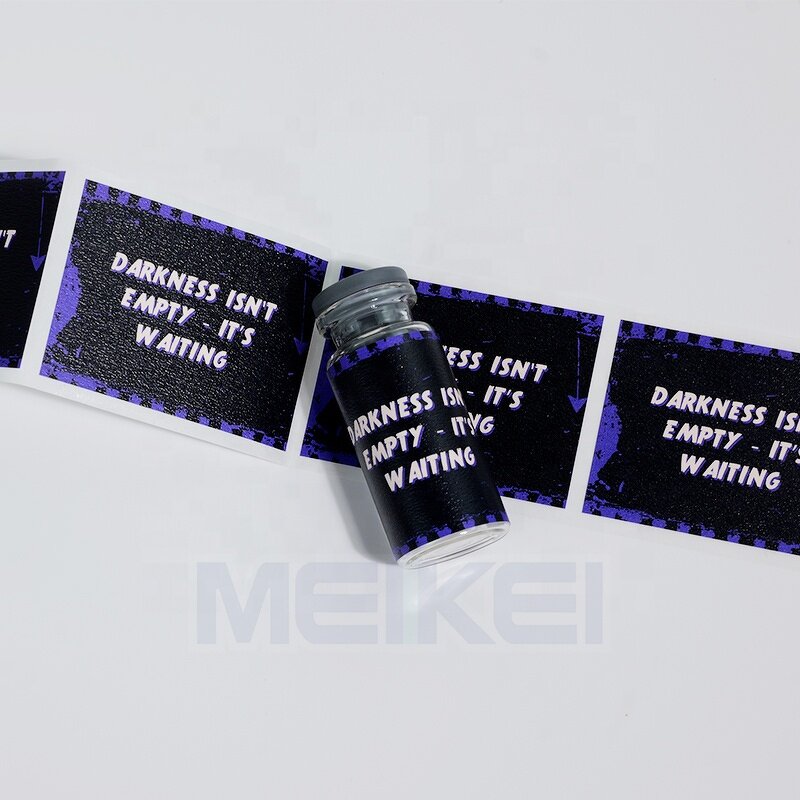 Vial Packaging Labels - Luxury Texture Paper 10ml Custom Logo CMYK 3ML Glass Sticker