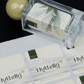 Perfume Bottle Labels - Luxury Textured Paper Waterproof Household Essence Custom Logo