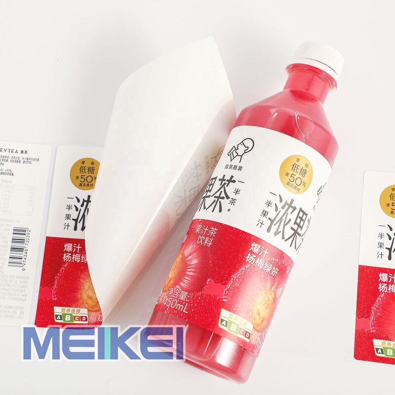 Juice Water Labels - Custom Printing Waterproof Adhesive Mango Mineral Bottle Sticker