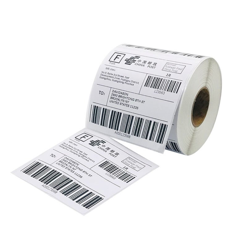 4x4 Thermal Label - Inch Shipping Color Paper Roll Thermal Printer Adhesive Sticker