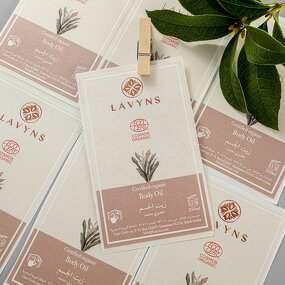 Perfume Bottle Label - Custom Printing Rose Gold Foil Emboss 30Ml Roll on Glass