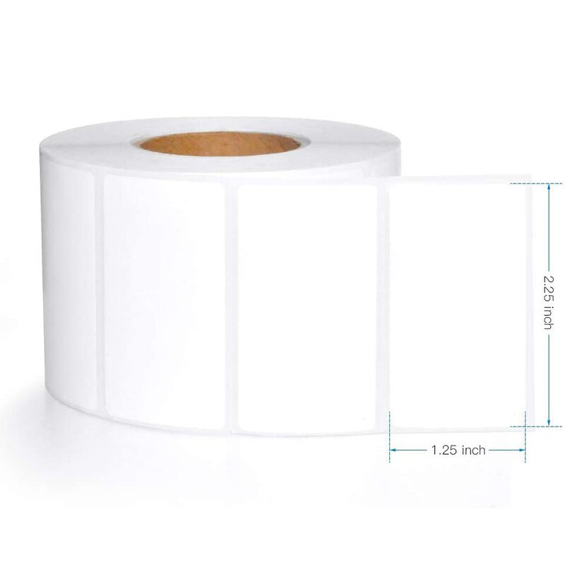 Zebra Thermal Labels - 1000pcs 2.25 X 1.25 Inch Direct UPC Barcodes Label Roll