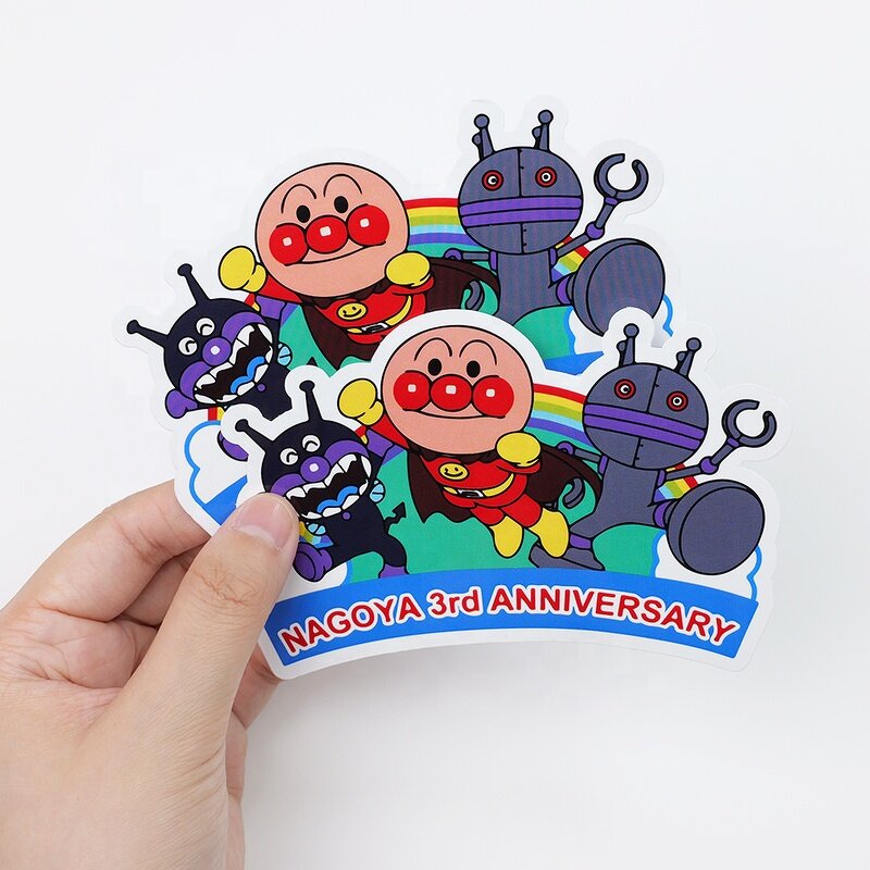 Custom Die Cut Stickers - Waterproof Personalised PVC Vinyl Cartoon Kiss Die Cut
