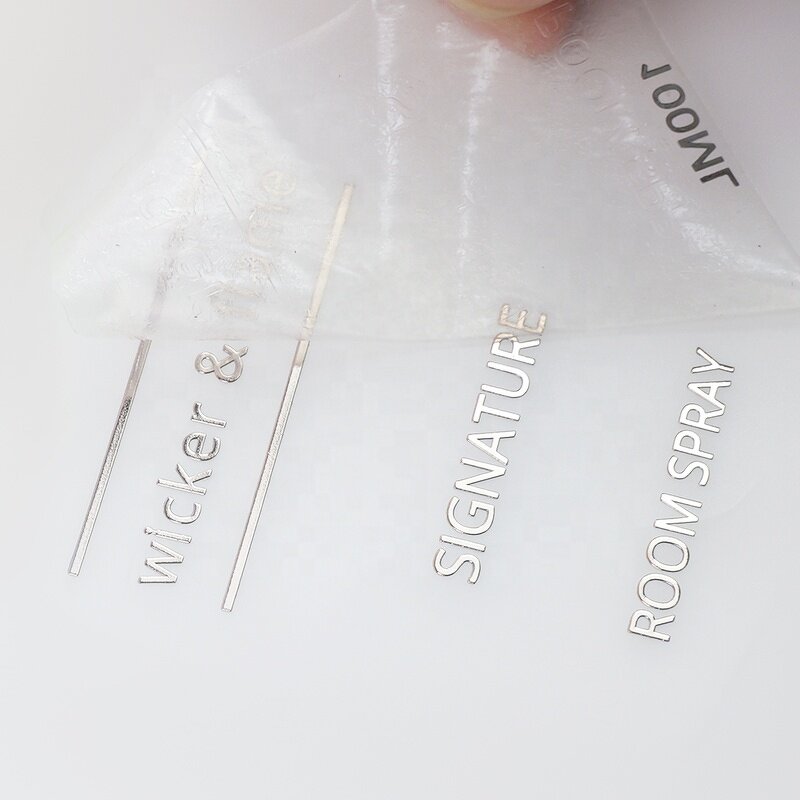 Rose 3D Transfer Label - Luxury Design Waterproof Metal UV Personalized Logo Sticker