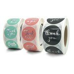 Holographic Stickers - Custom Logo Round 1.5 Inches Thank You Small Business