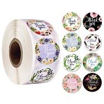 Thank You Label Roll - Customized Adhesive Seal Round Sticker Roll Packaging Label