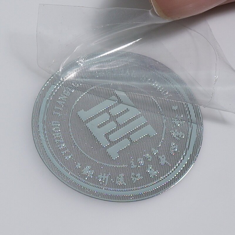 Nickel Decal Label - Luxury Thin Metallic 3D Custom Silver Gold Adhesive Transfer