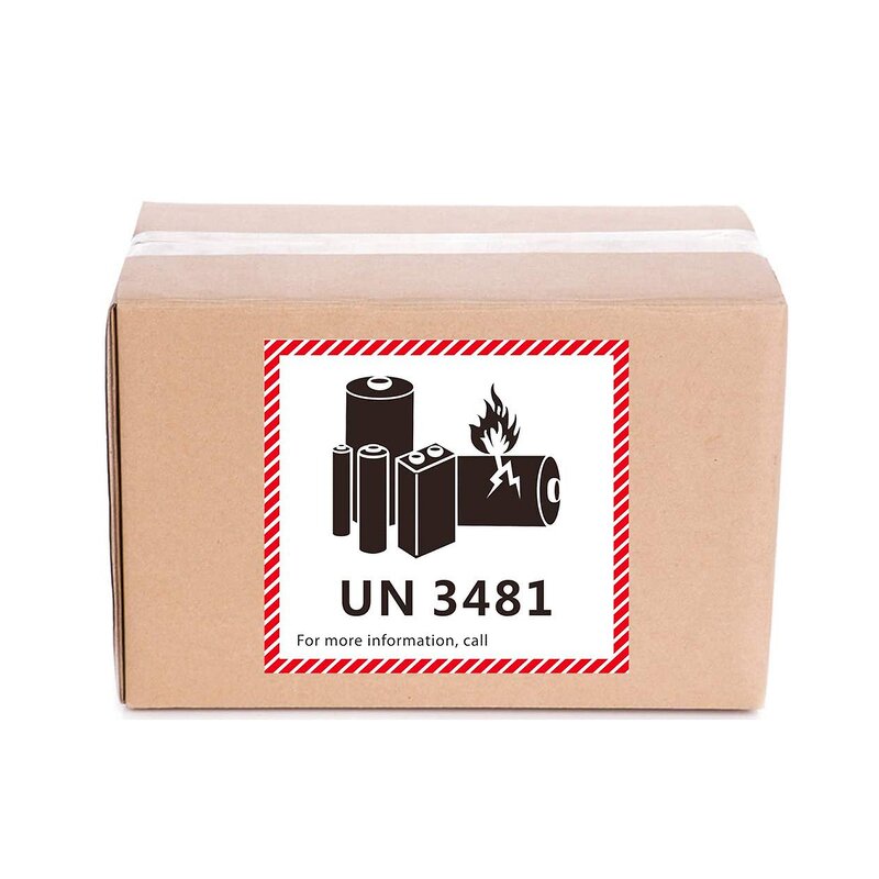 Lithium Battery Labels - UN3090 UN3091 UN3480 UN3481 Self Adhesive Transport