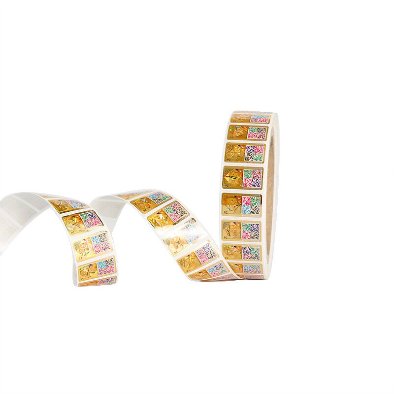 QR Code Hologram - Custom Printing Security Label Seal Tamper Proof Adhesive