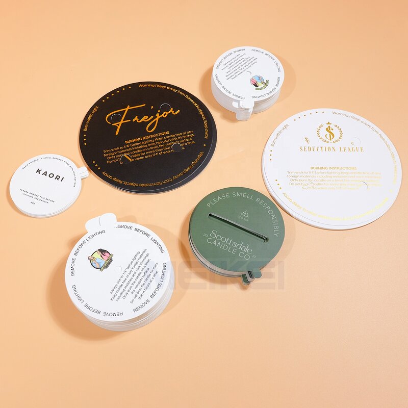 Candle Warning Labels - Luxury Gold Dust Covers Oil/Water Proof Matte Foil for Candles