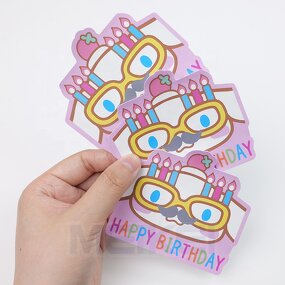 PVC Vinyl Sticker - Decorative Die Cut Custom Design Waterproof DIY Adhesive