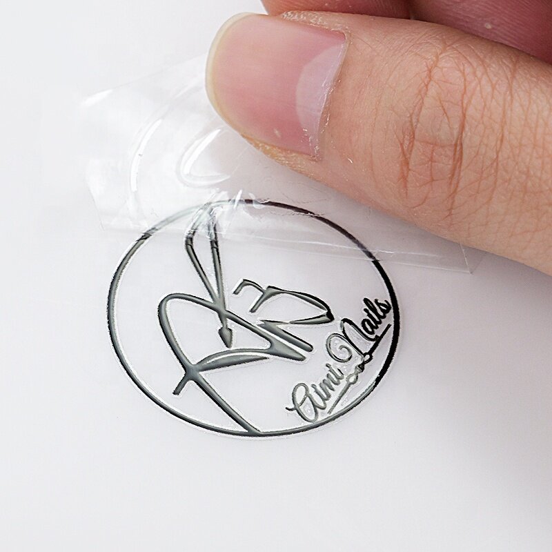 UV Transfer Sticker - 3D Waterproof Custom Logo Glass Bottle Adhesive Label