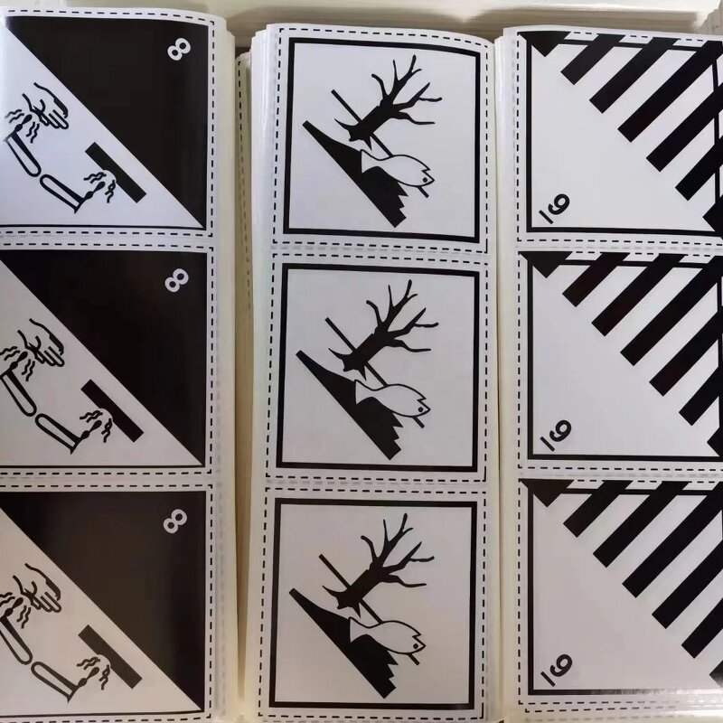 Battery Warning Label - UN3090 UN3091 UN3480 UN3481 Lithium Ion Adhesive Caution