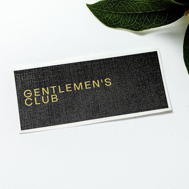 Custom Paper Labels - Die Cut Textured Linen Paper Printing Custom Sticker Sheet