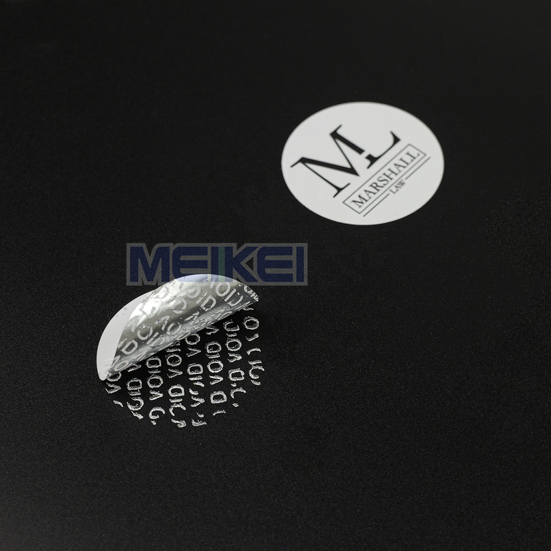 Tamper-evident Labels - Waterproof Half-transfer Gold Foil Pharmaceuticals Warranty