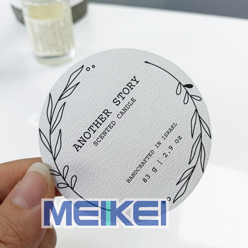 Rough Texture Labels - Custom Made Gold Foil Stamp Branding Perfume Bottle Sticker