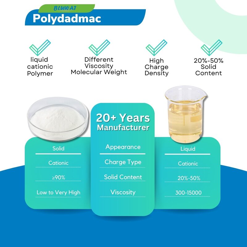 Polymer Flocculant Manufacturer - Liquid PolyDADMAC for Coagulation and Flocculation