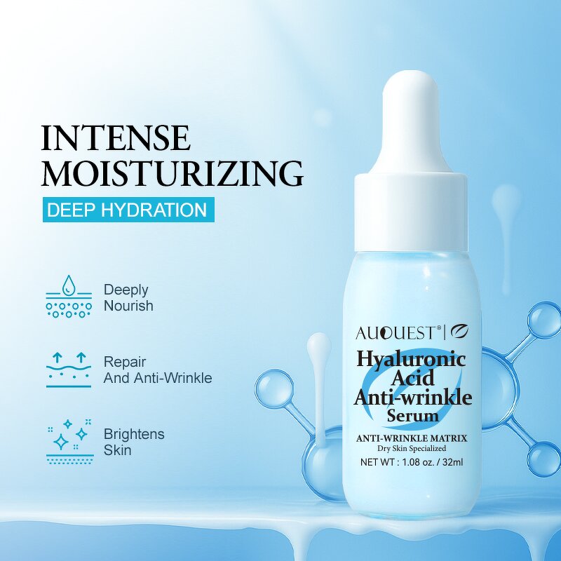 Hyaluronic Acid Serum - Manufacturer - AuQuest Private Label Organic Hydrating Anti-wrinkle Glowing Whitening