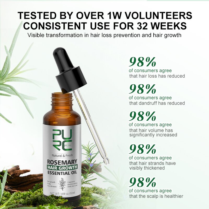 Rosemary Hair Oil - Factory - Hot Selling Private Label Organic Vegan Nourishing Scalp Regrowth Serum