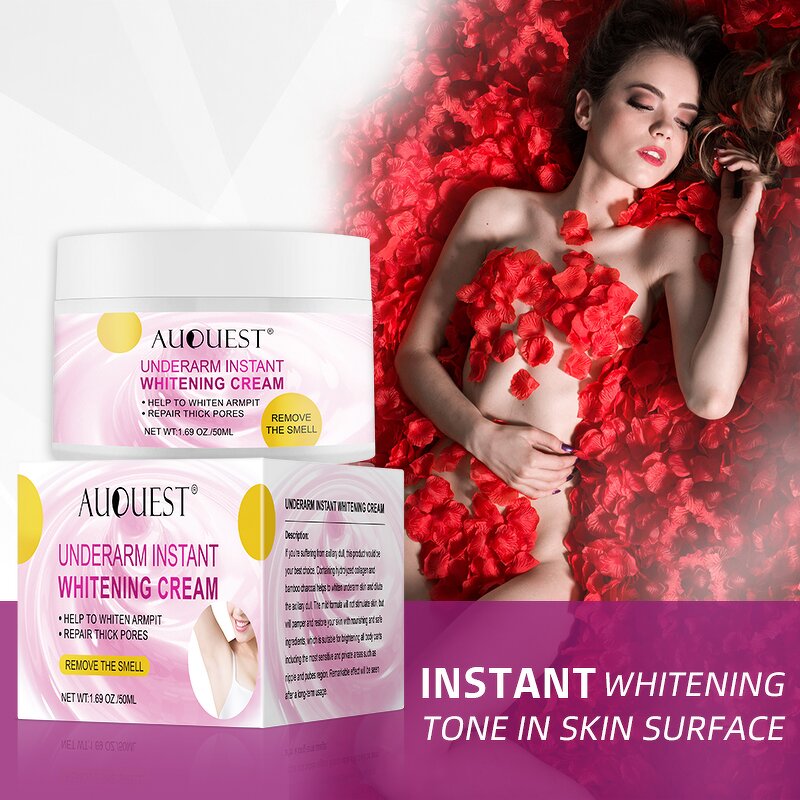 Underarm Whitening Cream - Manufacturer - AuQuest Private Label Organic Parts Brighten Armpit Bleaching Cream