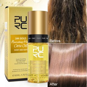 24k Gold Hair Oil - Manufacturer - Private Label Organic Nourishing Smoothing Repair Dry Damaged Hair