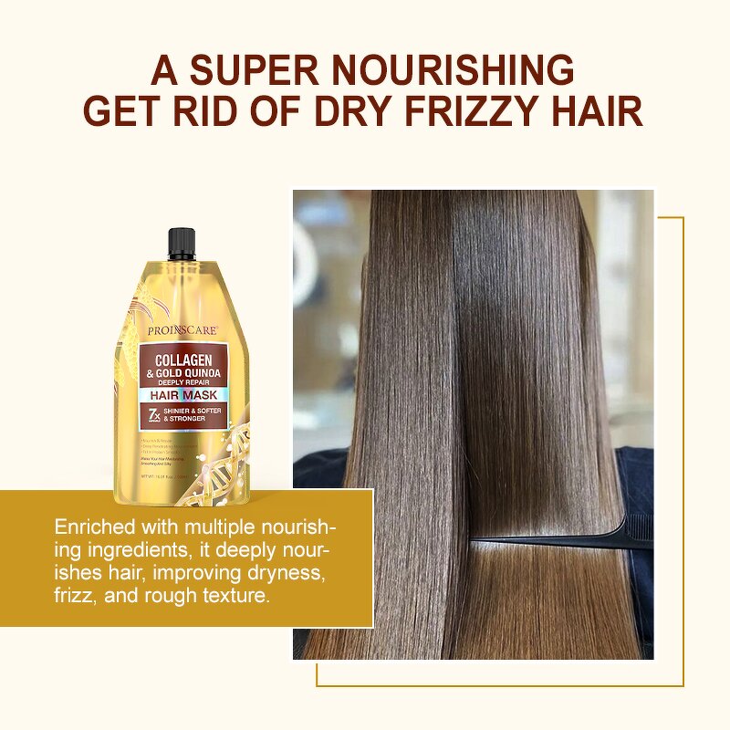 Collagen Hair Mask - Manufacturer - Wholesale Private Label Organic Damaged Hair Moisturizing Repairing