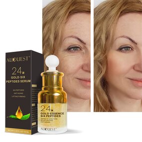24k Gold Serum - Factory - AuQuest OEM/ODM Private Label Organic Smoothing Whitening Anti Aging Serum