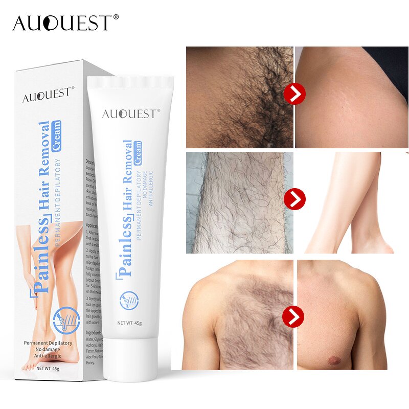 Wholebody Hair Removal Cream - Factory - AUQUEST Wholesale Organic Cheap Permanent Face Hand Body Cream