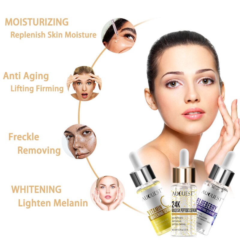 Vitamin C Hyaluronic Serum - Manufacturer - Private Label Anti Freckle Organic Anti-Aging Face Whitening Serum