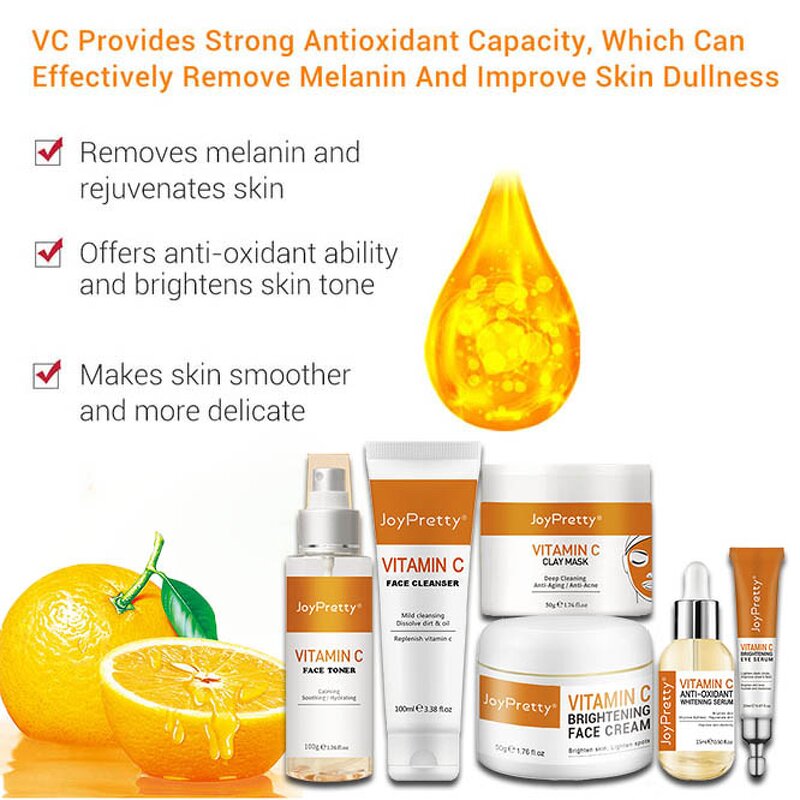 Collagen Vitamin C Set - Manufacturer - Korean Organic Anti Age Hydrating Moisturizing Whiten Face Set