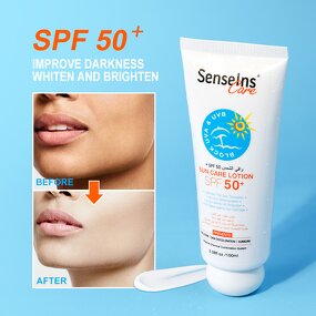 Sunscreen Lotion SPF50 - Manufacturer - Custom Logo Private Label Organic Moisturizing UVA UVB Skin Protecting