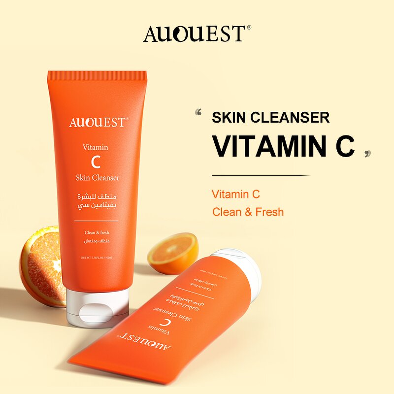 Vitamin C Cleanser - Manufacturer - AuQuest Private Label Organic Deep Cleansing Whitening Exfoliating Foam