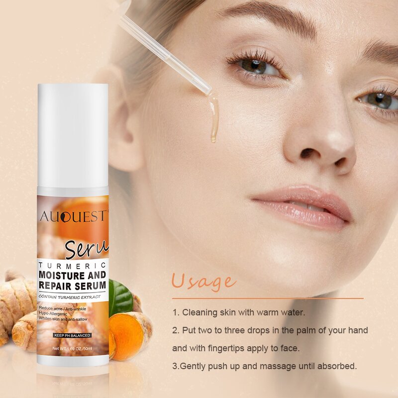 Turmeric Skin Care Set - Factory - OEM ODM Repairing Acne Removing Anti Age Moisturizing Whitening Set