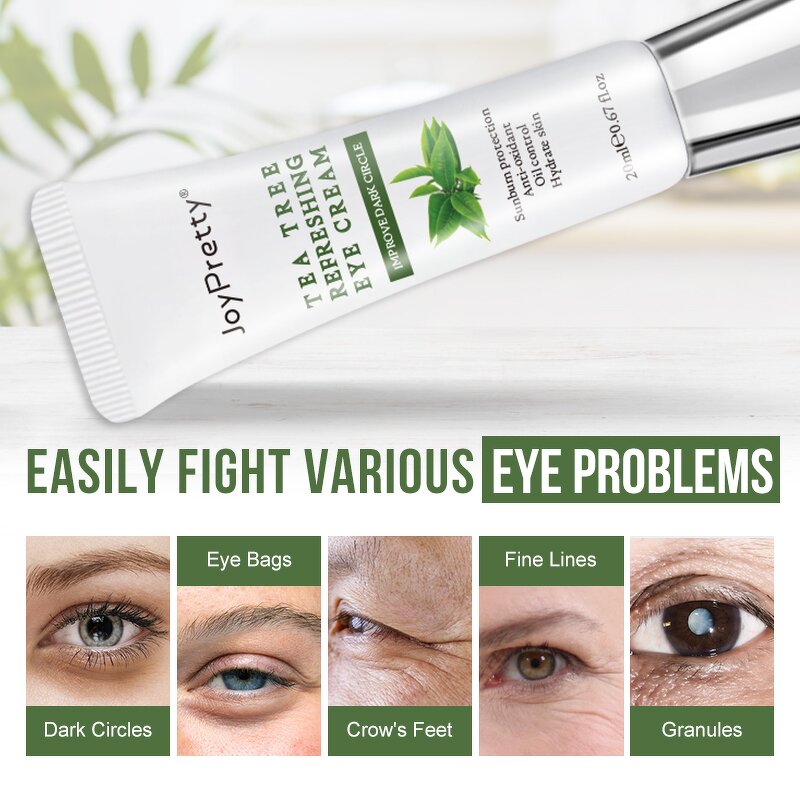 Tea Tree Eye Cream - Manufacturer - Joypretty Custom Logo Organic Smooth Whitening Anti Aging Wrinkle Cream