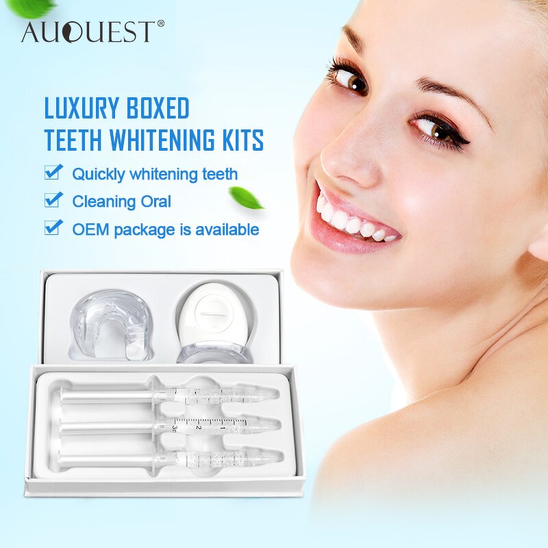 Teeth Whitening Gel Kit - Factory - Private Label Breath Fresh Remove Stains Serum Powder Whitening Kit