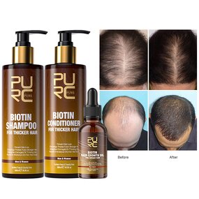 Biotin Hair Care Set - Manufacturer - PURC Private Label Organic Nourishing Anti Hair Loss Smoothing Set