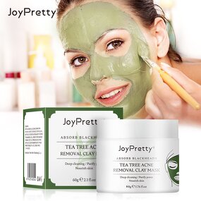 Tea Tree Clay Mask - Factory - Joypretty Organic Anti Acne Deep Cleansing Oil Control Moisturizing Mud Mask