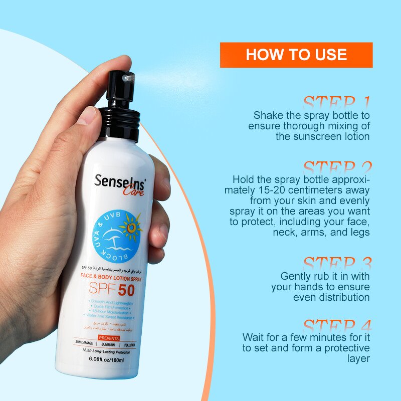 Sunscreen Spray SPF50 - Manufacturer - Wholesale Face & Body Organic Ultraviolet-proof Repairing Oil Control