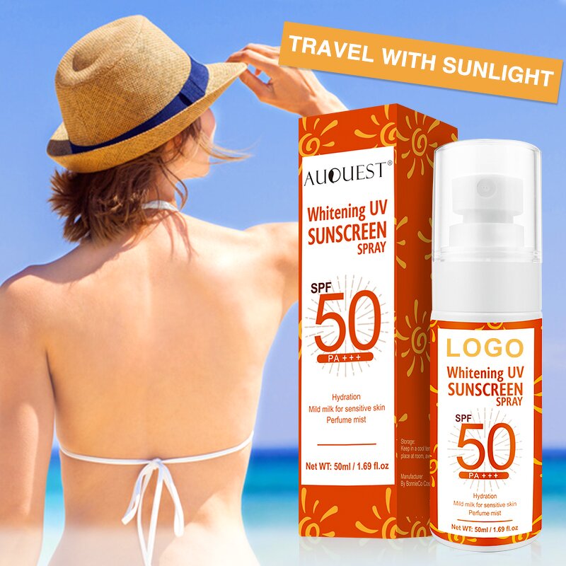 Sunscreen Lotion SPF50 - Factory - Wholesale Private Label Whitening Moisturizing Waterproof Sweatproof Cream